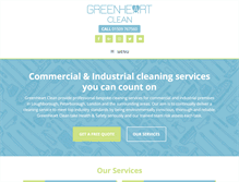 Tablet Screenshot of greenheartclean.co.uk